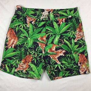 Polo Ralph Lauren Men’s Tiger Print Swim Trunks 34